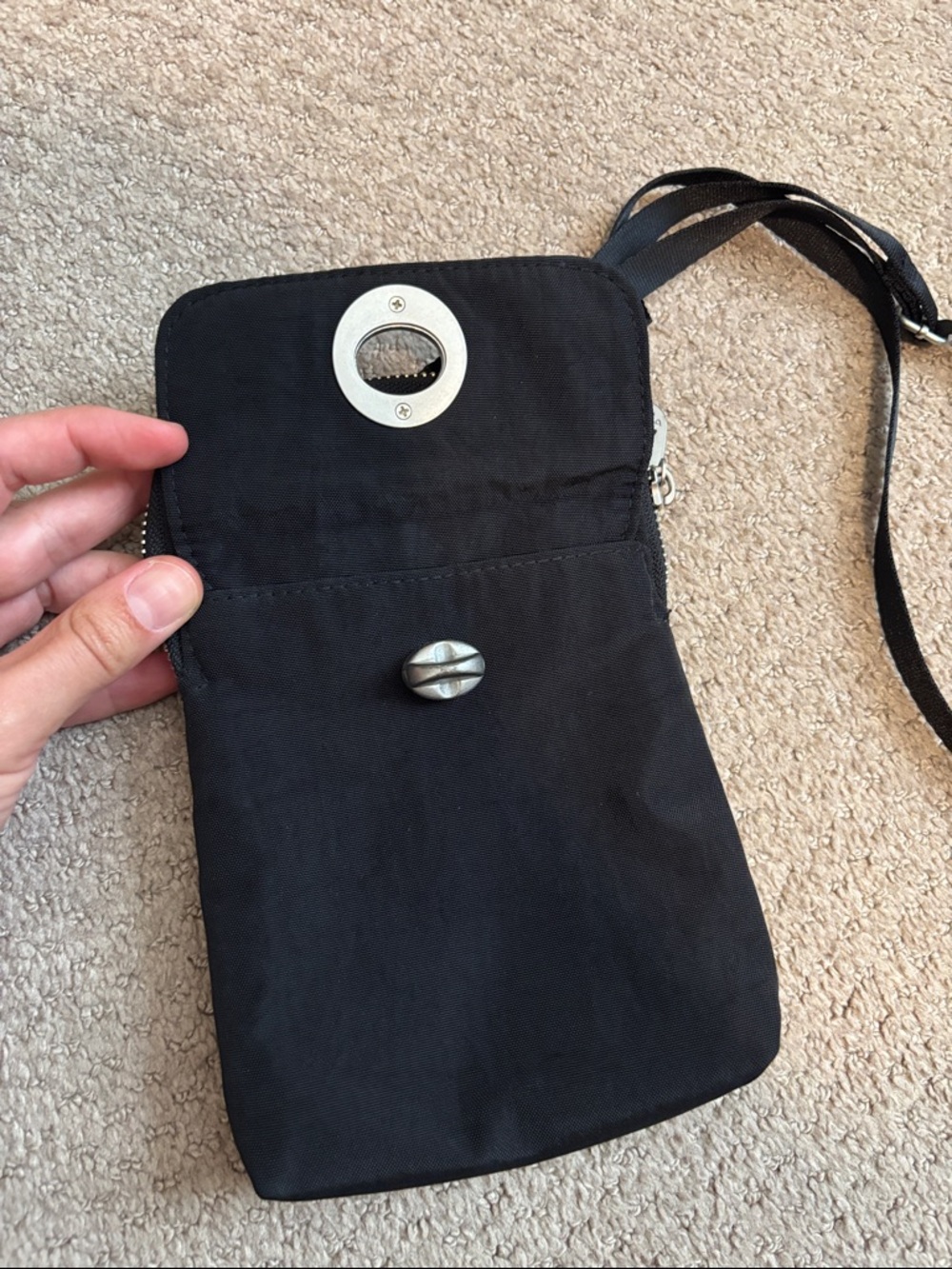 Baggallini Small Nylon Crossbody Purse Bag - Picture 3 of 8